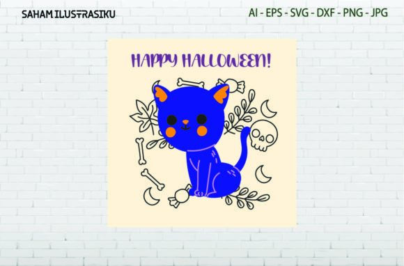 Card Party Halloween Cat Purple Svg Review