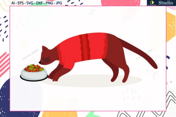 Cat Eat Svg Review for Embroidery Projects