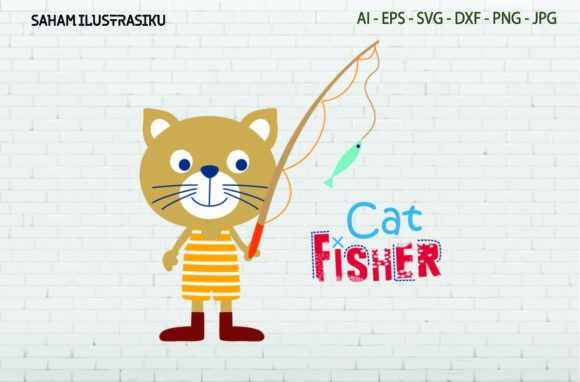Cat Fiahing Svg Review for Embroidery Projects