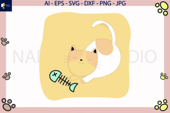 Cat Fishbone Svg Review for Embroidery Projects