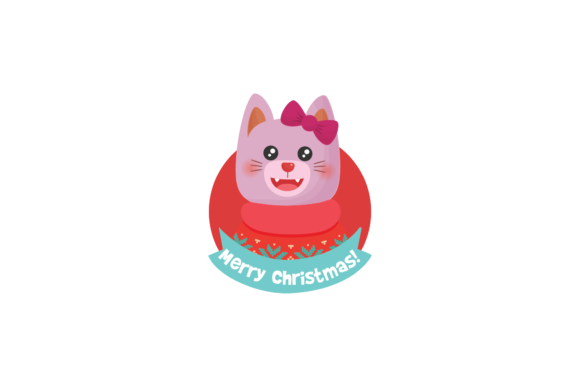 Christmas Animal Stickers Cat Pink Svg Review for Embroidery Projects