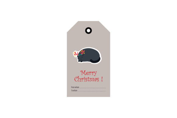 Christmas Gift Labels Cat Cute Svg Review