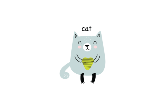 Hand Drawing Heart Cat Animal Svg Review