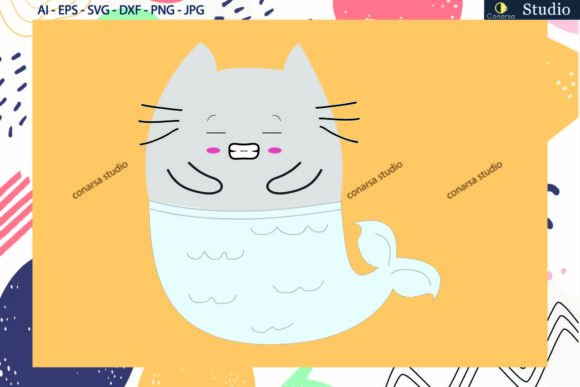 Mermaid,cat Kawaii Svg Review for Embroidery Projects