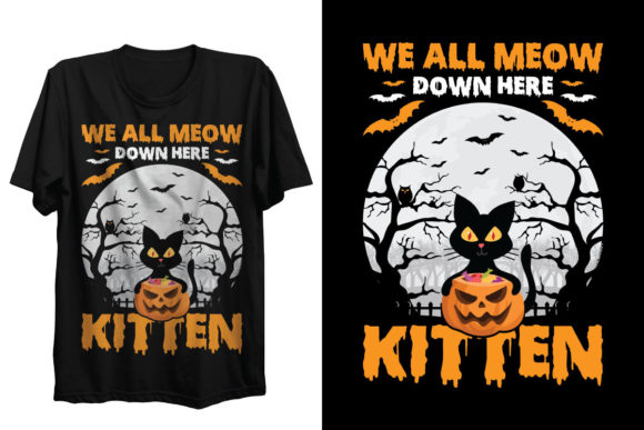 Pumpkin Kitten Halloween Svg T-Shirt Review